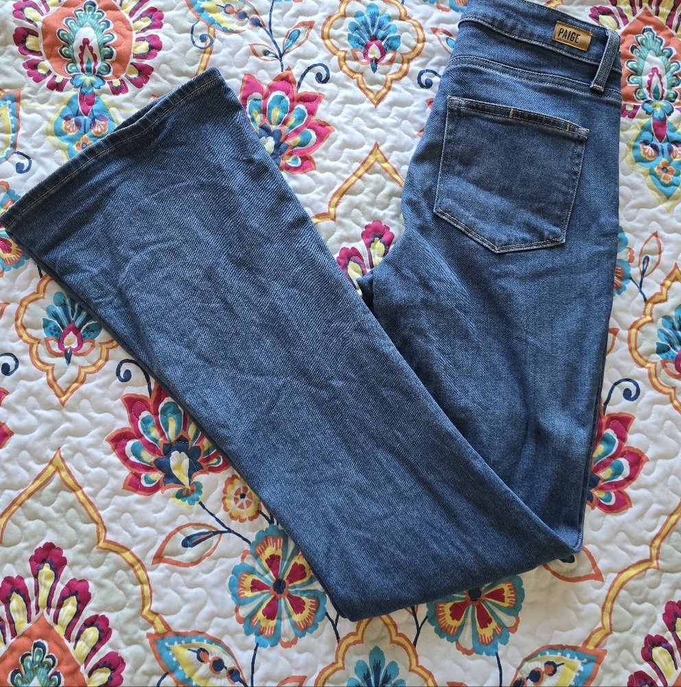 Paige jeans high rise bell canyon size 27